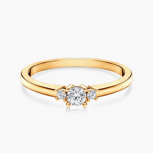 Pierścionek zaręczynowy SAVICKI: złoty, diament